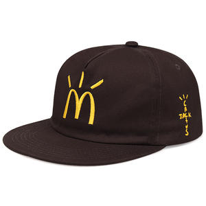 Gorra de Béisbol de Mezclilla de la Colaboración entre <span class=keywords><strong>Travis</strong></span> y McDonald's, 100% Algodón, Visera Curva, <span class=keywords><strong>6</strong></span> Paneles, Estilo Étnico, Unisex, Uso Casual - Product Image 2