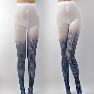 Collant in passerella <span class=keywords><strong>Leggings</strong></span> da donna Designer Preppy collant per gambe personalizzati stile coreano alla moda aderente ragazza - Product Image 2