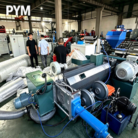 Granulateur à découpe à chaud refroidi par air SJ-110, machine de pelletisation PE PP à vis simple de 110 mm