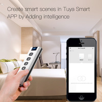 Interrupteur sans fil intelligent Tuya Smart Life ZigBee pour maison intelligente, 4 boutons, télécommande portable, hub Tuya Zigbee requis, automatisation de la maison intelligente