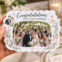 Aimants de réfrigérateur personnalisés pour photos de mariage, impression UV sur acrylique, aimants de réfrigérateur personnalisés, cadeau souvenir, fabricant en gros