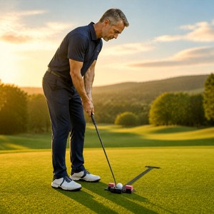 Swing Perefect Golf Iron H T Shape Putting Impact Trainer Set da 2 Pezzi Ambidestro Regular Flex Ausili per l'Allenamento Indoor/Outdoor - Product Image 2