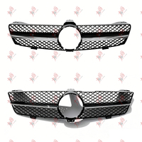 Applicable aux Mercedes-Benz CLS Classe W219, grille centrale à barres horizontales, noir argenté, début 04-08, fini 09-11