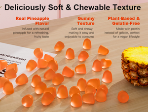 Lal organik hawaii ananas Premium kadınsı Gummies Vegan glutensiz yetişkin sağlık takviyeleri güzellik cilt parlatıcı - Product Image 4