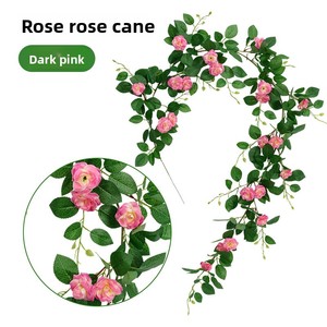 <span class=keywords><strong>Guirnalda</strong></span> <span class=keywords><strong>de</strong></span> Rosas Artificiales <span class=keywords><strong>de</strong></span> Plástico, 175 cm, Decoración para Techo, Cubre Ductos <span class=keywords><strong>de</strong></span> Aire Acondicionado, Balcón, Multiusos - Product Image 4