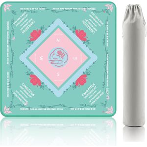 Tapis de Mahjong en Velours Premium avec Surface Antidérapante et Réductrice de Bruit et Pochette de Rangement Grise Nouveautés de Fête en Stock Chine - Product Image 1