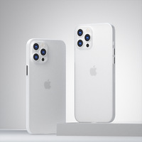 Coque de téléphone portable Ultra mince, finition mate, 0.3mm, pour iPhone 11, 8, 7 plus, 12 pro max, mini étui pp
