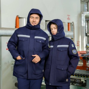 Chống axit chống kiềm chống tĩnh unisex làm việc quần áo unisex mùa đông ngoài trời làm việc Áo khoác yếm Removable-T101 - Product Image 3