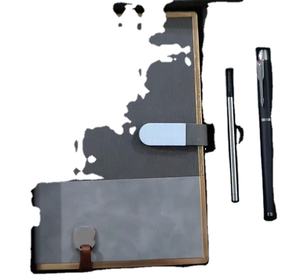 New Luxury <b>Notebook</b> Gift <b>Set</b> Top PU Leather Premium Office Product for Business Promotions - Product Image 3