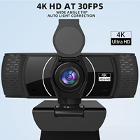 4K Otomatik Odaklama UHD 8MP CMOS USB 2.0 Web Kamerası, Dahili Mikrofonlu, Masaüstü Dizüstü Bilgisayar PC Eğitim Canlı Konferans Stokları için 30fps