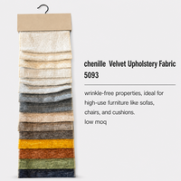 Tissu de décoration intérieure en velours chenille, tissu de rembourrage pour canapé, tissu pour la décoration intérieure, matériau pour housse de canapé