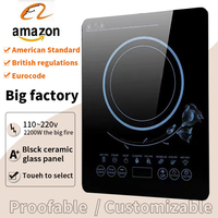 Plaque de cuisson à induction électrique de haute qualité 2200w Mini plaque de cuisson à induction Plaque chauffante à induction pour la cuisine