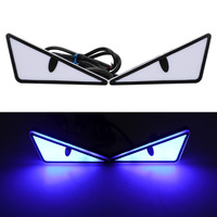 Mini projecteur lentille lumière voiture lumière décorative clignotant lumière clignotant feu arrière dynamique diable oeil voiture lumière décorative