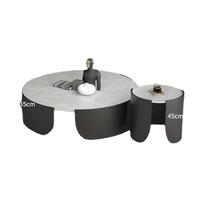 Table basse en marbre doré, style minimaliste nordique, célèbre sur internet, avec structure métallique, mobilier de maison moderne de luxe léger