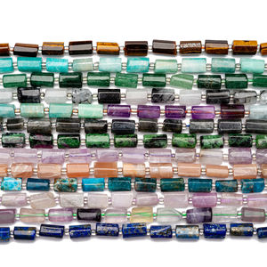 6x10mm naturel rose <span class=keywords><strong>opale</strong></span> jaspe pierre gemme facettes forme libre Tube colonne perles pour la fabrication <span class=keywords><strong>de</strong></span> bijoux 15 pièces - Product Image 1