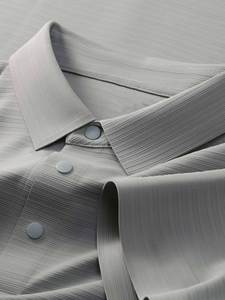 OEM ultrafino de secado rápido solapa de seda de hielo de manga corta de los hombres de negocios informal para Polo Logo bordado de impresión de punto - Product Image 6