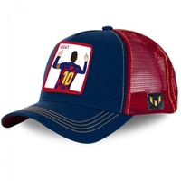 Gorra Trucker Cr7 Gris con Malla Transpirable, Protección Solar, Diseño de Fútbol Animado, Etiqueta Privada, Gorra de Béisbol de 5 Paneles para Adultos