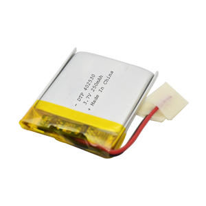 402530 250mAh <strong>3</strong>,7 volt lithium-polymer battery - Product Image 2