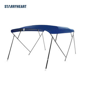 STARRYHEART 4 Bow Stainless Steel <b>Waterproof</b> Boat <b>Canopy</b> Bimini Top for Boat - Product Image 1