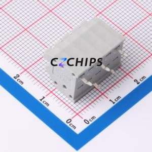MX250-3.5-05P-A-GY01-Cu-A Spring Terminal Block Through hole Component (THT),P=3.5mm Connector 1x5P 3.5mm Gray Through Hole - Product Image 2