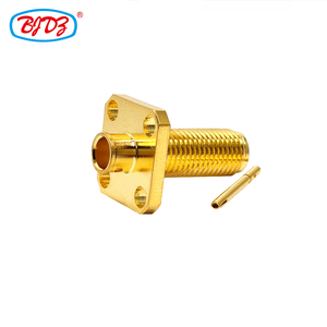 <span class=keywords><strong>Conector</strong></span> Coaxial RF SMA Hembra KFD de 4 Orificios <span class=keywords><strong>para</strong></span> Panel, <span class=keywords><strong>para</strong></span> Cable Semirrígido RG402 de 0.141'', Suministro de Fábrica - Product Image 3