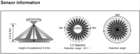 Détecteur de mouvement intérieur ultra-plat Pdlux PD-PIR212-Z à 360 degrés, nouvelle technologie, capteur de présence UFO à montage au plafond, fabriqué en Chine