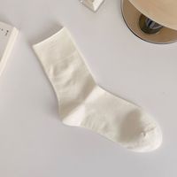 Chaussettes pour femmes en coton tricoté, fines, confortables, de couleur unie, pour l'été, vente en gros