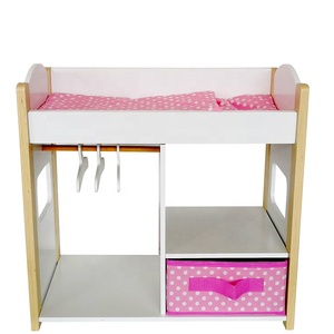 Custom 18 Inch <strong>Doll</strong> Furniture for American Kid <strong>Dolls</strong> Gift for KIDS <strong>Doll</strong> Accessories Floral Design Open <strong>Wardrobe</strong> - Product Image 2