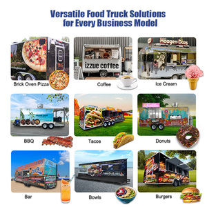 Concession mobile en acier inoxydable Hamburger Pizza Caravan Food Truck Remorque à vendre - Product Image 6