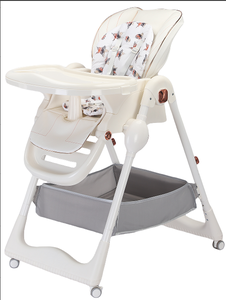 <span class=keywords><strong>Chaise</strong></span> haute électrique intelligente pour bébé, multifonctionnelle, pliable, inclinable, berçante, réglable en hauteur, deux-en-un pour l'alimentation - Product Image 1