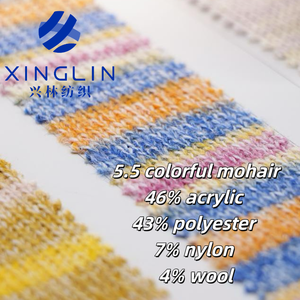 5.5NM renkli tiftik İplik-46% akrilik % 43% Polyester % 7% naylon % 4% yün-kazak makinesi örme için (3G/5G/7G) - Product Image 3