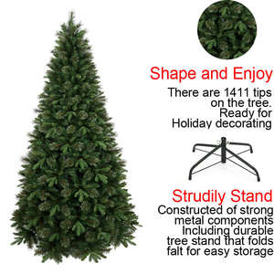 Pe Pvc Mixed <b>Christmas</b> <b>Tree</b> Plastic Fireproof Xmas <b>Tree</b> Indoor Artificial <b>Christmas</b> <b>Tree</b> - Product Image 4