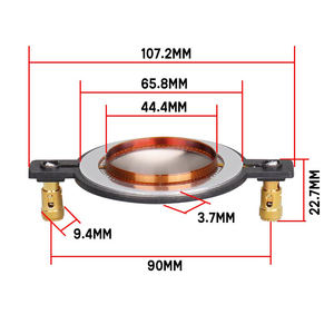 Популярная 44,4 мм звуковая катушка диафрагменной катушки 450 CCAW динамики заменяют драйвер диафрагмы - Product Image 2