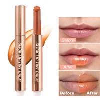 High-Shimmer Logo kustom Vegan grosir Super Juicy Plumping Lip Balms menutrisi Lip Balm pena Holographic Lip Gloss
