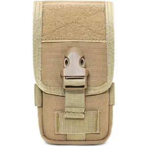 BSCI OEM ODM factory Custom Tactical MOLLE Holster Mobile Phone Belt Pouch EDC Security Pack Case Cellphone Holster
