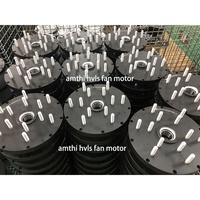 Ventilateurs de plafond triphasés AMTHI étanches 220V à haut débit et basse vitesse pour usage industriel en entrepôts, moteur sans balais 1500W