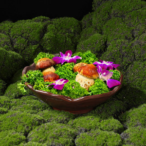 Vajilla para Hot Pot Mountain Breeze: Tripa de Res al Estilo Montaña, Tres Delicias Crujientes, Plato con Hielo Seco, Platos Creativos Exclusivos - Product Image 2