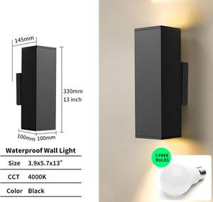 Vente en gros de luminaires muraux modernes pour l'extérieur, à éclairage vers le haut et vers le bas, pour la décoration de la maison, étanches IP54, pour la cour et le jardin - Product Image 6