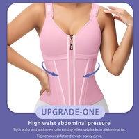 Gaine Amincissante pour Femme sur Mesure, Corset Serre-Taille avec Fermeture Éclair, Contrôle Ferme, en Spandex/Nylon Respirant pour Usage Quotidien