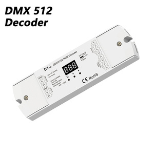 COXO Dmx512 10 진수 1CH 디코더 단색 <span class=keywords><strong>LED</strong></span> 스트립 조명 15.5A <span class=keywords><strong>Dmx</strong></span> 컨트롤러 Dmx512 디코더 - Product Image 1