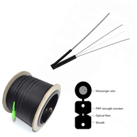 Kabel Drop FTTH Indoor Outdoor G657A1/A2 Hitam LSZH GJYXFCH GJYXCH 0.5mm GFRP Fiber Optik Jumper APC/UPC Patch Cord SC-SC