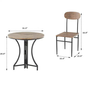 Mesa de comedor redonda plegable, adecuada para el hogar y apartamentos pequeños, mesa redonda informal minimalista moderna, mesa de reuniones y - Product Image 4