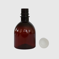 Bouteille en PET liquide orale de 50ML pour sirop de jus d'eau avec bouchon à vis pompe pulvérisateur fabricant en gros