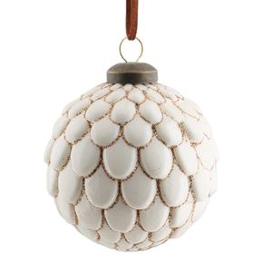 มาใหม่ที่สวยหรูสีเขียวสีขาวคริสมาสต์ลูกแก้วเครื่องประดับย้อนยุคสำหรับต้นคริสต์มาสจี้ตกแต่ง - Product Image 4