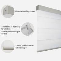 Nouveauté : Stores enrouleurs zébrés intelligents sans fil Tuya Zigbee, rechargeables sur batterie, protection de la vie privée, design moderne