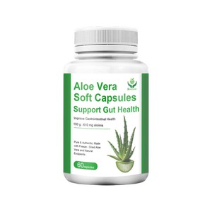 Suplemento de <span class=keywords><strong>Aloe</strong></span> <span class=keywords><strong>Vera</strong></span> Softgel Cápsulas con Aloin OEM ODM Embalaje personalizado para adultos Salud digestiva - Product Image 1