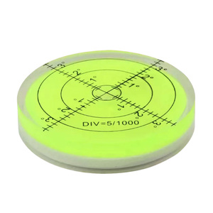 60x11.5mm Yüksek Hassasiyetli Dairesel Su Terazisi, 5'/6' Bölmeli, Yeşil Sıvı Su Terazisi, Ölçüm, Makine ve Karavan Tesviyesi için - Product Image 4