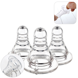 Venta al por mayor 6,5g Anti-colic cuello estándar bebé de silicona tetina botella bebés alimentación pezón - Product Image 2
