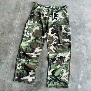 Manufacturer Designer Camouflage <b>Cargo</b> <b>Pants</b> Streetwear <b>Work</b> Tactical Baggy Trousers Rhinestone logo <b>Cargo</b> <b>Pants</b> Men - Product Image 1