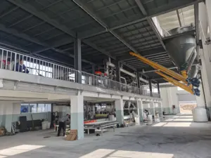 Full Automatic Lightweight Fiber Cement Board Production Line Without Paper Pulp With Fiber Glass Mesh